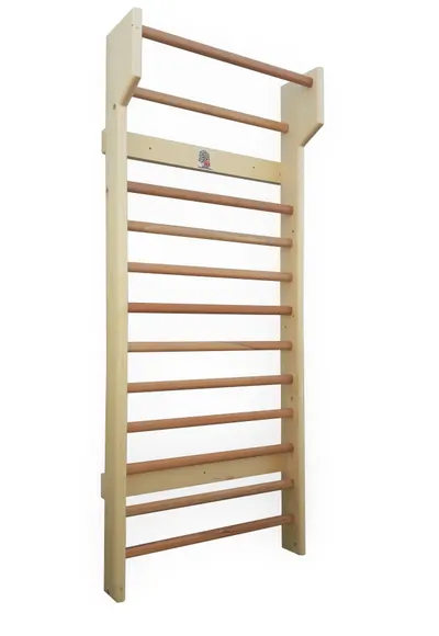 Spalier Gimnastica SCHROTH, 200x85 cm, lacuit natur, 12 bare - M22085L