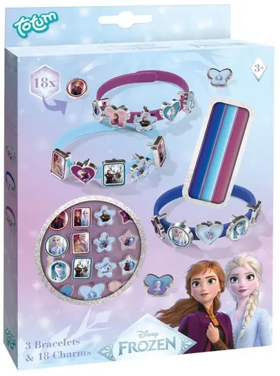 Set Totum - Frozen, Brățări cu talismane DIY