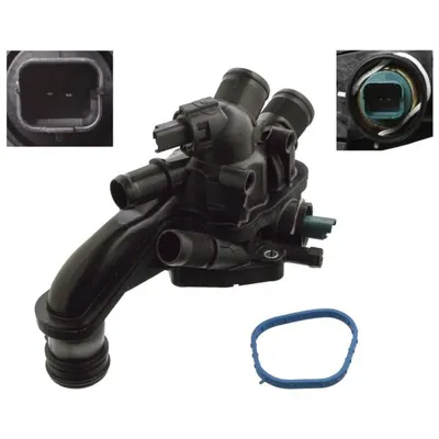 Termostat lichid racire (105 C, in carcasa) potrivit CITROEN C3 PICASSO, C4, C4 GRAND PICASSO I, C4 I, C4 II, C4 PICASSO I, C4 PICASSO II, C4 SPACETOURER, C5 AIRCROSS, C5 III 1.4-1.6LPG 02.06