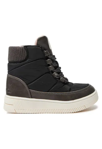 Ghete fete 304427671 - Piele ecologica - Negru - Negru