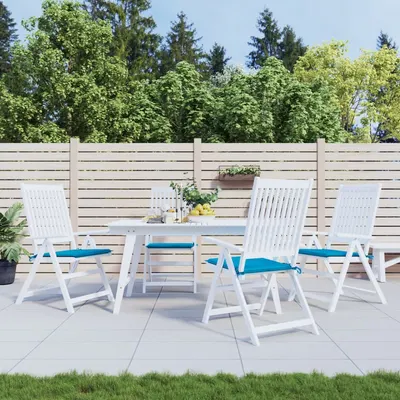 Gossi perne scaune gradina 4 buc. albastru 50x50x3 cm tesatura oxford