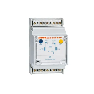 Earth Leakage Relay With 1 Operation Threshold, Modular, 35mm din (iec/en 60715) Rail Mounting. External Ct. Fixed Tripping Set Point and Time, 24-48vac/dc