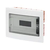 Flush-Mounting Enclosure With Smoked Transparent Door With Extractable Frame - With Terminal Block N (3x16)+(17x10) E (3x16)+(17x10) - 8 Module Ip40