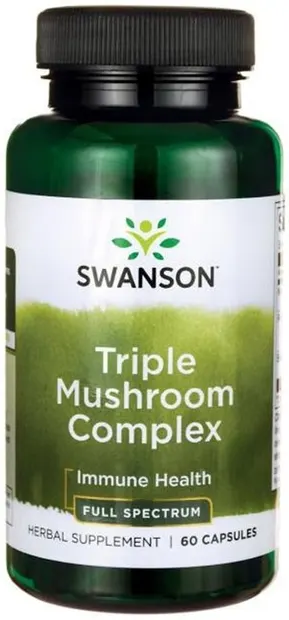 Full Spectrum Triple Mushroom Complex, 60 capsule, Swanson