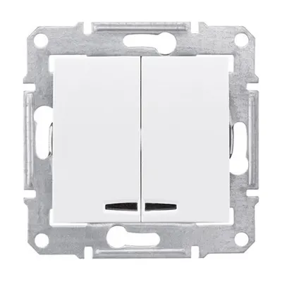 Intrerupator bipolar cu LED 10 AX SEDNA SCHNEIDER crem