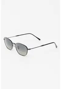 Ochelari de soare cu lentile ovale - Negru/Negru stins