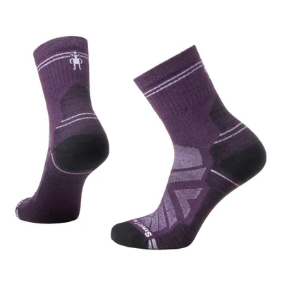 Șosete Merino hiking Smartwool Hike - mov Purple Iris | Mid Crew | Light Cushion