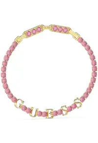 Bratara Arm Party tennis cu cristale Auriu - Auriu/Roz