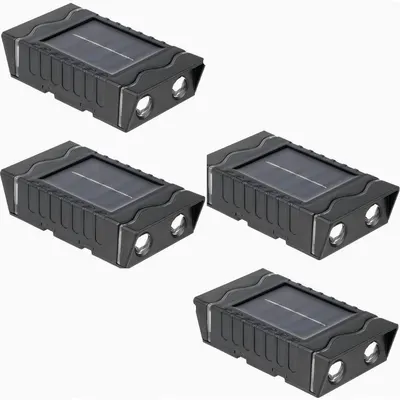 Set 4 lampi solare de perete cu iluminare sus jos 4 LED
