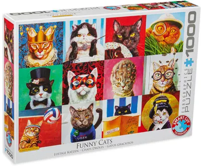 Puzzle Eurographics din 1000 de piese - Funny Cats