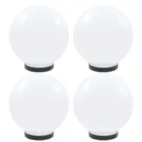 vidaXL Lămpi glob cu LED, 4 buc., 25 cm, PMMA, sferic