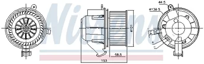 Ventilator habitaclu potrivit RENAULT ESPACE V, TWINGO III; SMART FORFOUR, FORTWO 0.9-Electric 07.14