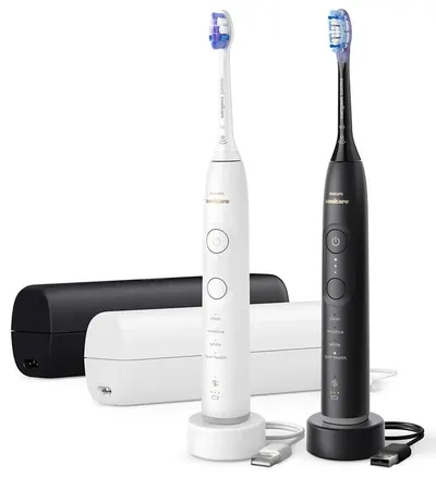 Set de periuțe de dinți electrice Philips - Sonicare 7100, negru/alb