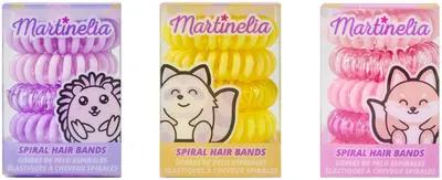 Set elastice de par spiralate Martinelia - 5 bucati, sortiment