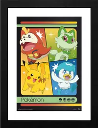 Afiș înrămat GB eye Games: Pokemon - Scarlet &amp; Violet Starters