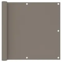 vidaXL Paravan de balcon, gri taupe, 90x500 cm, țesătură oxford