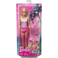 Papusa cu accesorii, Barbie, La plaja, HPL73