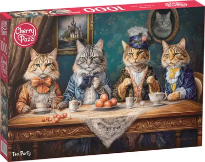 Puzzle Cherry Pazzi din 1000 piese - Petrecere cu ceai