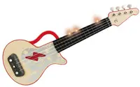 Jucarie muzicala din lemn Hape - Ukulele, cu lumini, rosu