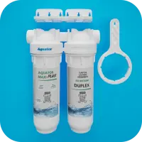 Filtru de apa Aquator Maxi Duplex Plus, 5000-8000 litri, sistem complet cu rezerva inclusa