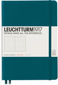 Agenda Leuchtturm1917 Rising Colors - A5, pagini punctate, Pacific Green