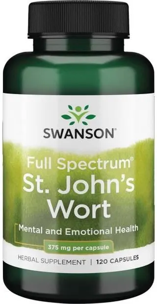 Full Spectrum St. John's Wort, 375 mg, 120 capsule, Swanson