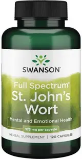 Full Spectrum St. John's Wort, 375 mg, 120 capsule, Swanson