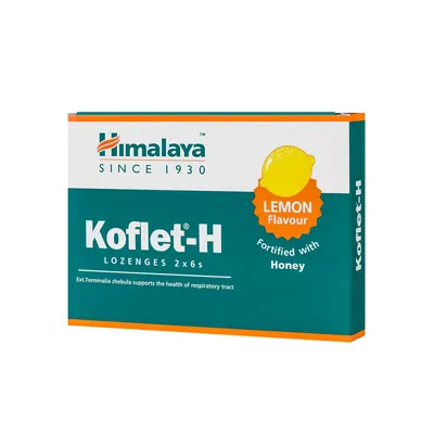 Koflet-H cu aroma de lamaie, Himalaya | 12 pastile