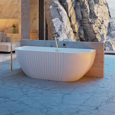 Cada Freestanding „Aurora Stone” 1500mm lungimex750mm latimex580mm inaltime