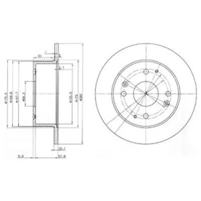 Disc frana DELPHI BG3677