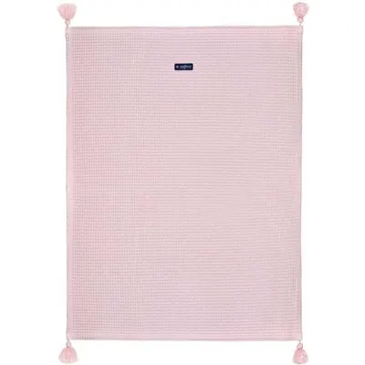 Patura de waffle bumbac 75 x 100 cm Womar Zaffiro roz