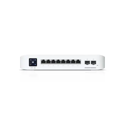 Switch Gigabit Ubiquiti UniFi USW-Pro-8-PoE, 8 porturi, 2 x SFP+, 120 W, Layer 2/3, cu management