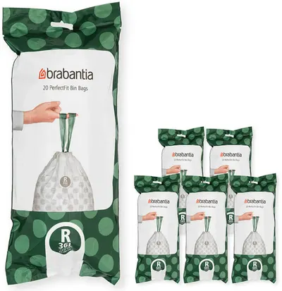 Sac de gunoi Brabantia - PerfectFit Bo, mărimea R, 36 l, 120 buc, cutie