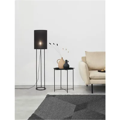 Lampa podea LEITH Negru Fabric Shade & Negru Aluminiu LED E27 1x12 Wat 230 Volt IP20 Fara bec