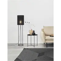Lampa podea LEITH Negru Fabric Shade & Negru Aluminiu LED E27 1x12 Wat 230 Volt IP20 Fara bec