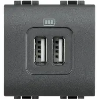 Incarcator USB dublu antracit