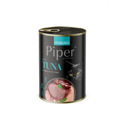 Hrana umeda PIPER CAT STERILISED, carne de ton, Pachet 6 X 400 g