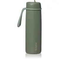 b.box Stainless Steel Thermos Bottle sticlă termos cu pai Olive 1 buc