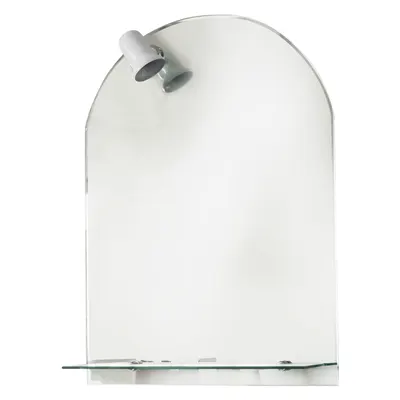 Oglinda baie cu polita si spot RO-070 50x70 cm