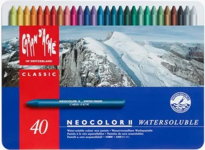 Pasteluri de acuarela Caran d'Ache Neocolor II - 40 culori