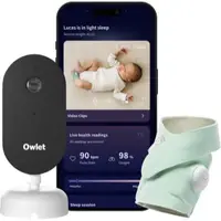 Owlet Dream Duo Dream Sock & Dream Sight set pentru bebeluși Mint