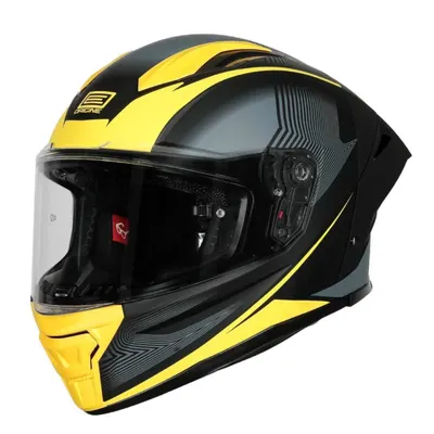 Casca moto integrala, Origine Pista Elementary, culoare galben negru mat, marime M