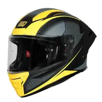 Casca moto integrala, Origine Pista Elementary, culoare galben negru mat, marime M