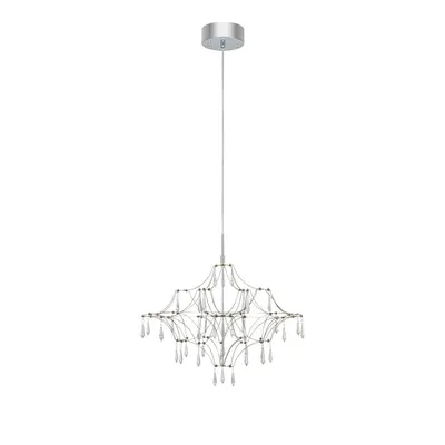 Lustră argintie LED ø 60 cm Efesos – Markslöjd