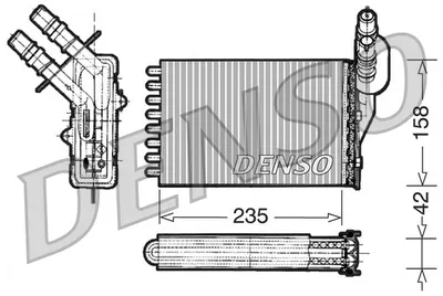 Schimbator caldura incalzire habitaclu potrivit RENAULT CLIO II, CLIO II HATCHBACK, ESPACE IV, KANGOO EXPRESS, THALIA I 1.2-3.5 08.97