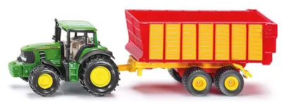 Jucarie - Claas Tractor with Silage Trailer