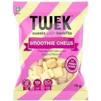 Jeleuri Spumoase cu Aroma de Fructe de Padure si Fructe Tropicale cu Stevie fara Zahar Adaugat Smoothie Chews 70g