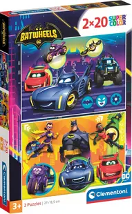 Puzzle pentru copii Clementoni de la 2 x 20 piese - Batwheels