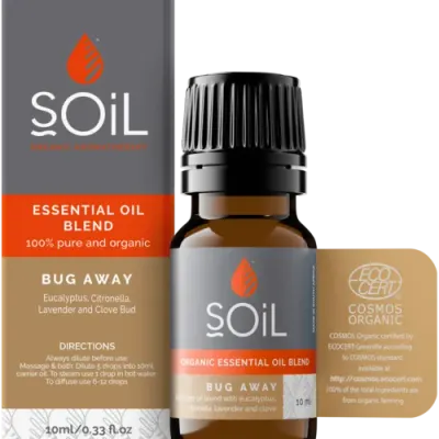 Amestec de Uleiuri Esențiale Anti-Insecte Pure 100% Organice ECOCERT 10 ml | SOiL