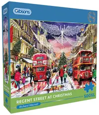 Puzzle Gibsons din 500 XL piese - Regent Street de Crăciun